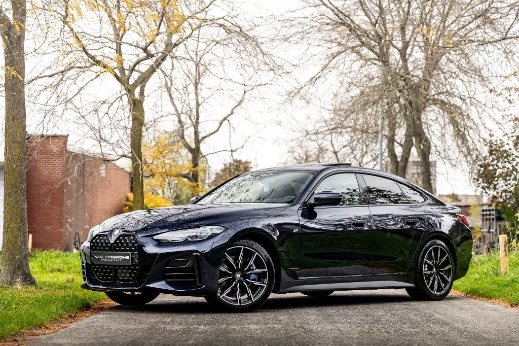 BMW 430iAS Gran Coupe M Sport * ACC * HUD * 360 * Laser *, Auto's, Automaat, Achterwielaandrijving, 4 cilinders, Blauw
