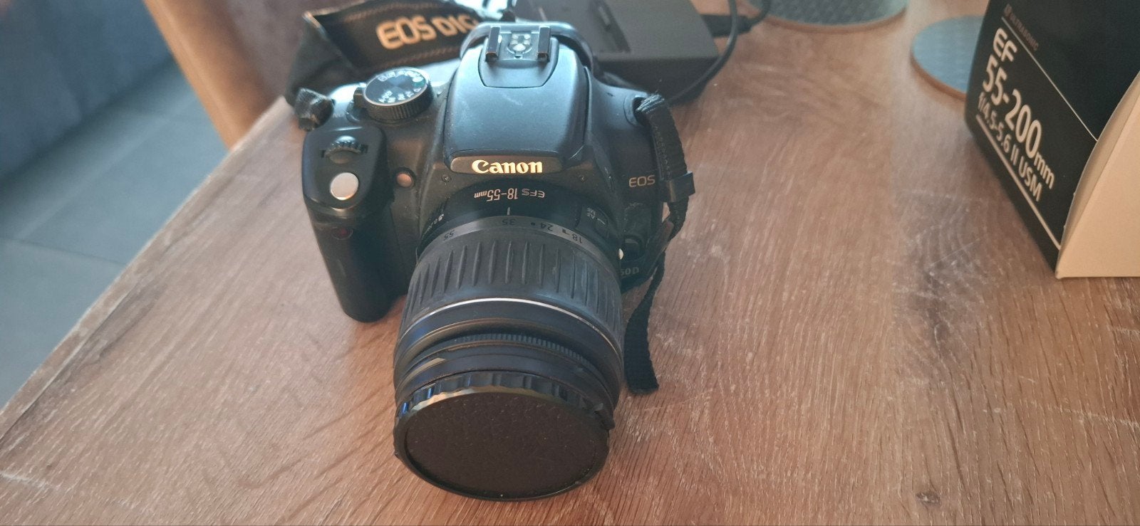 bel appareil photo avec cartes et objectif, Enlèvement ou Envoi, Comme neuf, Reflex miroir, Canon