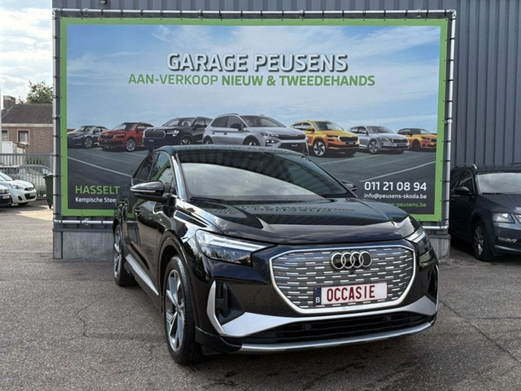 Audi Q4 Sportback e-tron 35 (bj 2023, automaat), Auto's, Automaat, Stof, Gebruikt, Zwart