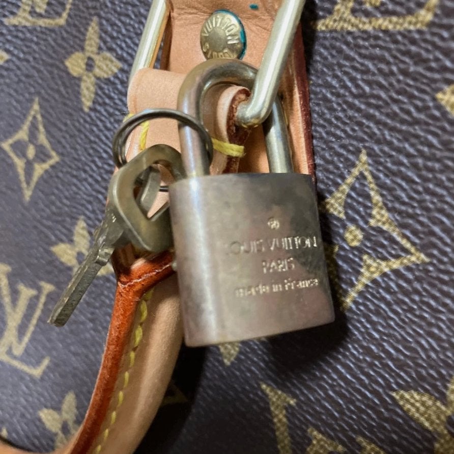 Louis Vuitton handtas van canvas en leer, authentiek, Ophalen of Verzenden, Zo goed als nieuw, Bruin, Handtas