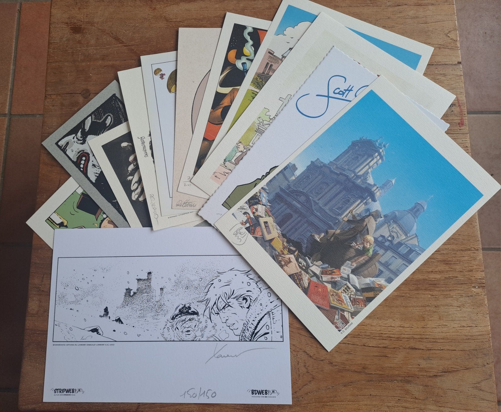 Pakketje van 12 gesigneerde ex libris, Ophalen of Verzenden