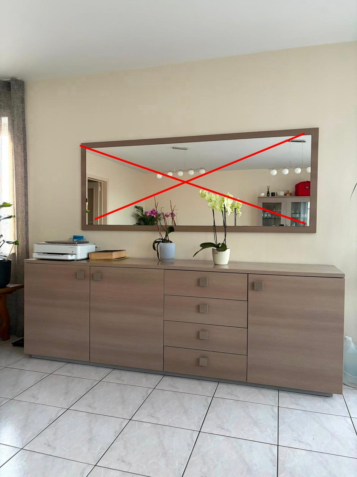 Grote dressoir / sideboard 240 cm – €55 – spoedverkoop, Enlèvement, Comme neuf
