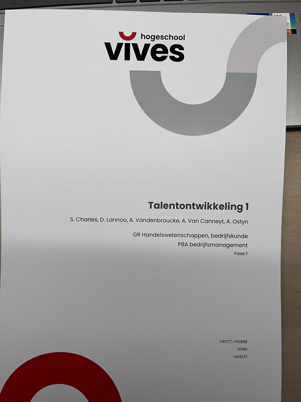 Talentontwikkeling 1 Vives 2025, Boeken, Ophalen, Nieuw