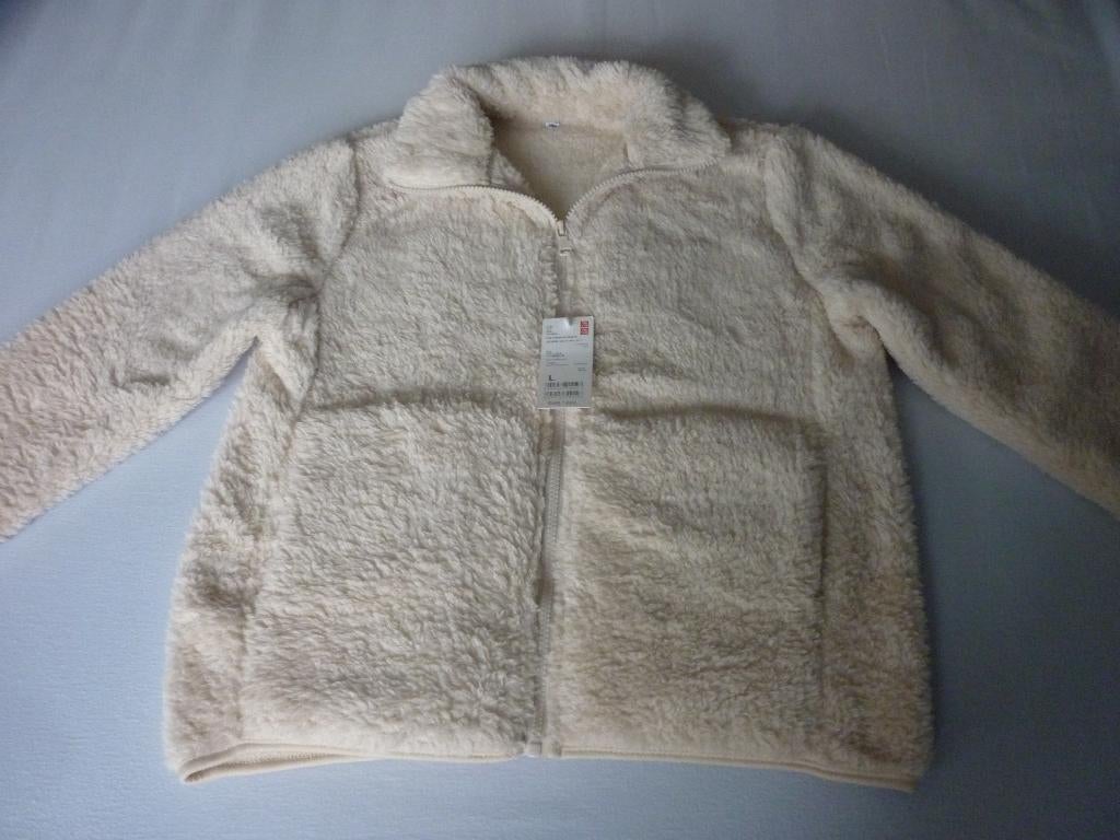 Generisch Fleece-Pluche Jas TWTJB, Kleding | Dames, Beige, Maat 42/44 (L), Nieuw, Ophalen of Verzenden