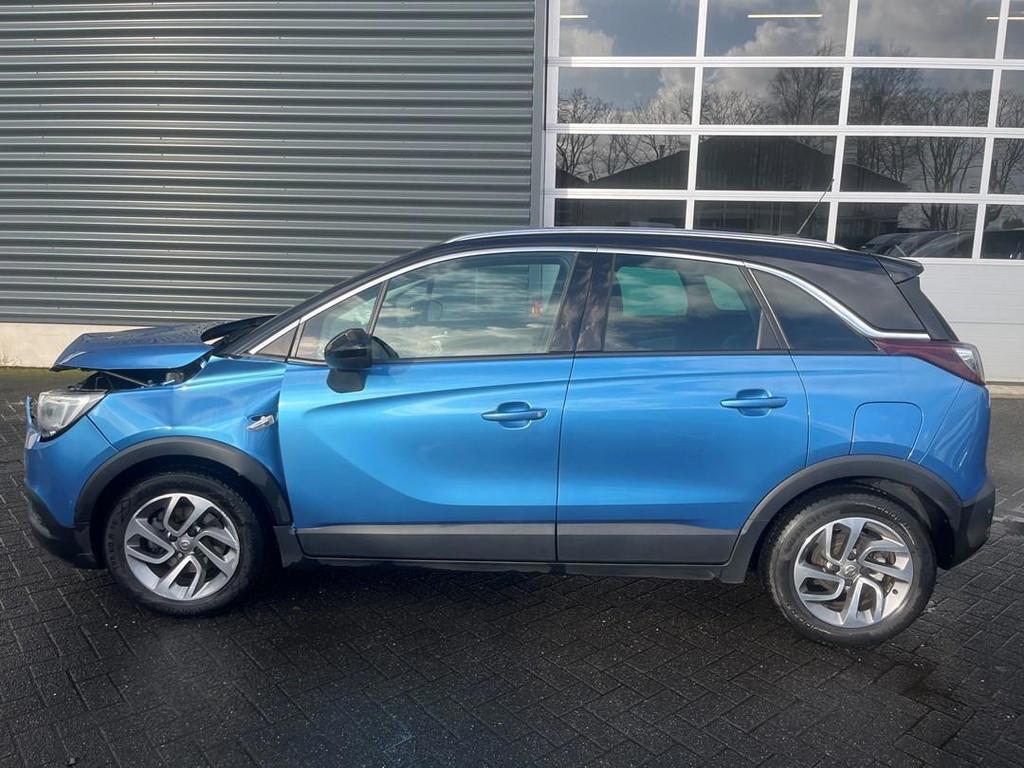 Opel Crossland X 1.2 Turbo Ultimate AUTOMAAT|PANORAMADAK, Auto's, 840 kg, Gebruikt, Euro 6, Blauw