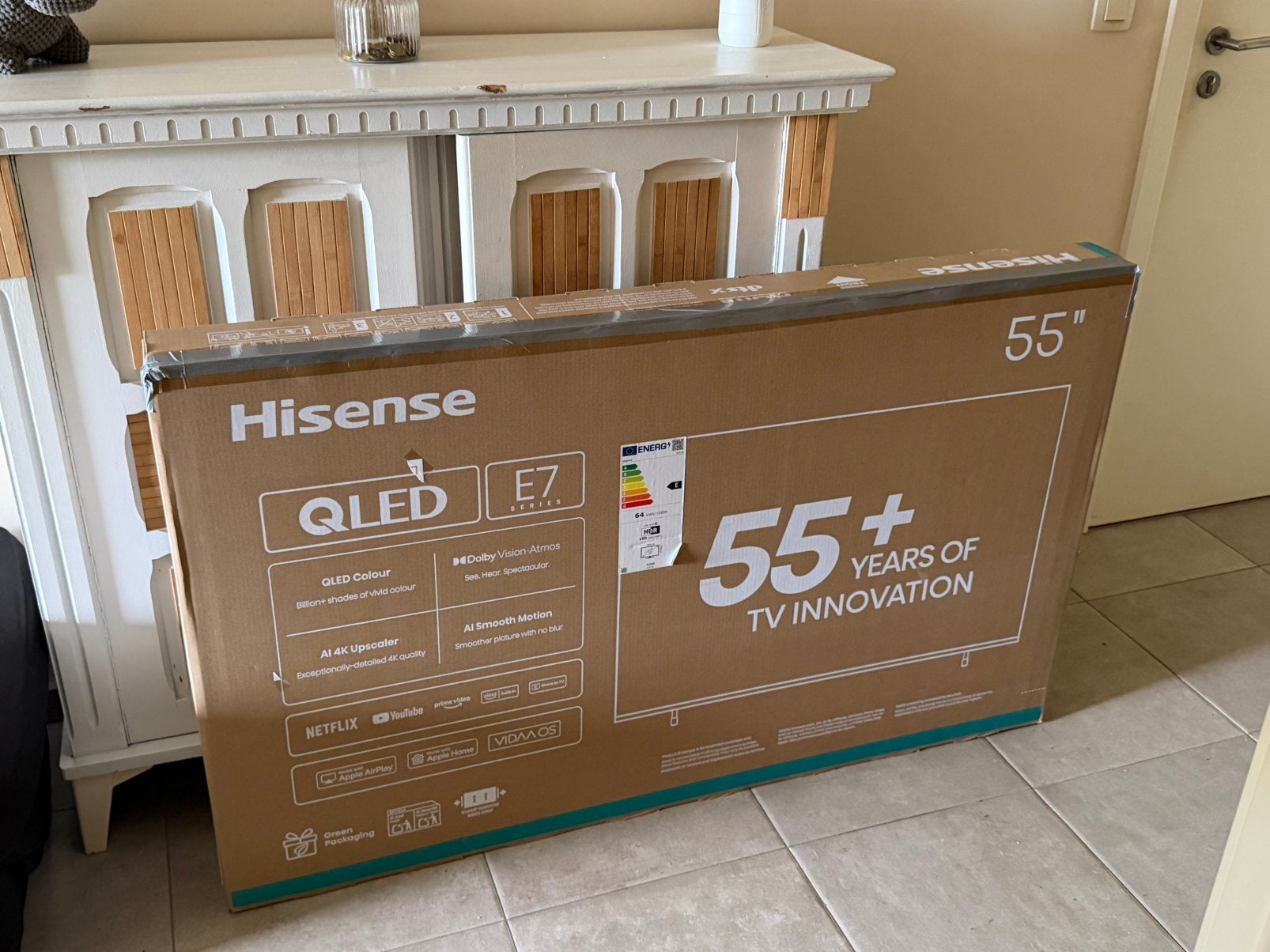 Tv Hisense 55E7Q, Enlèvement, Comme neuf