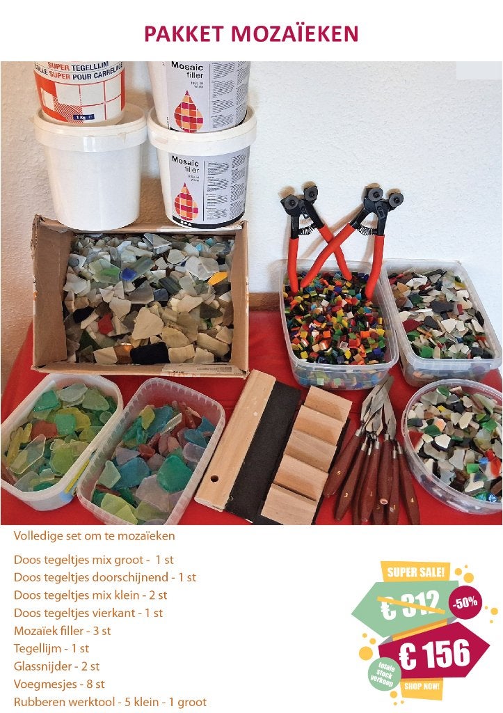 PAKKET MOZAÏEK _ GROTE STOCKVERKOOP -50%, Ophalen, Zo goed als nieuw, Gereedschap of Accessoires, Overige merken
