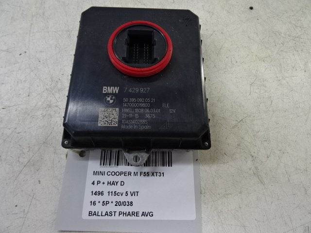BALLAST DE PHARE XENON GAUCHE Mini Mini (F55) (7429927), Autos : Pièces & Accessoires, Petuelring 130
80809  München, DE, Mini
