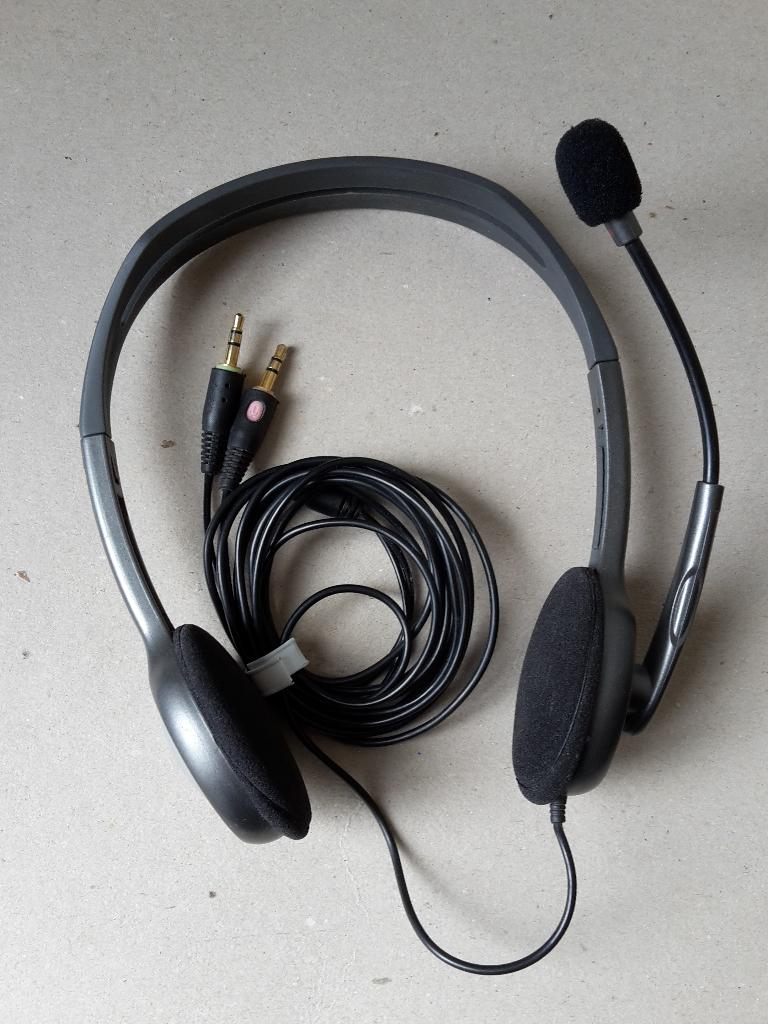 PC headset (2 mini-jack), Gebruikt, Logitech, Ophalen of Verzenden, Over-ear