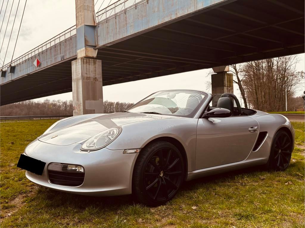 Porsche Boxster 987 – 2.7i 6-cilinder | 2007 | 245, Auto's, Porsche, Parkeersensor, Achterwielaandrijving, Zwart, Leder