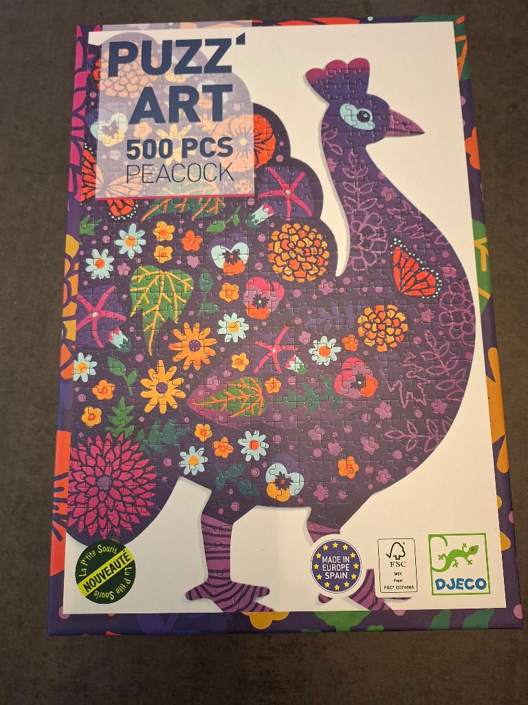 Puzzle puzz'art 500 pieces djeco, Hobby & Loisirs créatifs, Enlèvement, 500 à 1500 pièces, Comme neuf, Puzzle