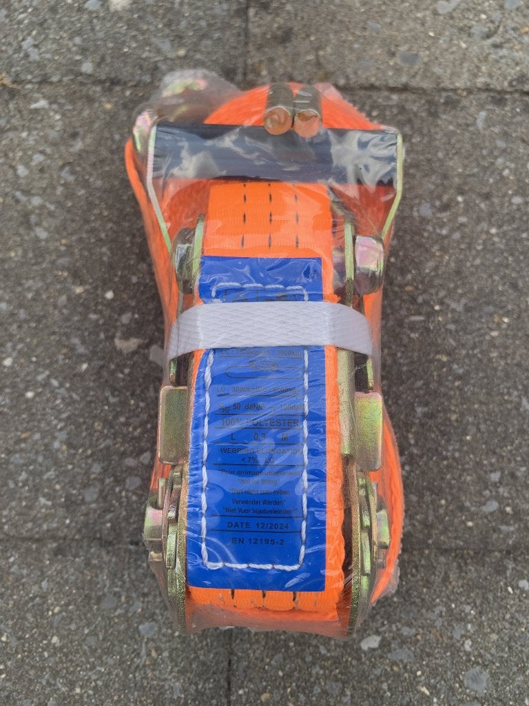 Spanbanden 6 meter / 3 ton met ratel, Doe-het-zelf en Bouw, Ophalen, Nieuw, Handmatig