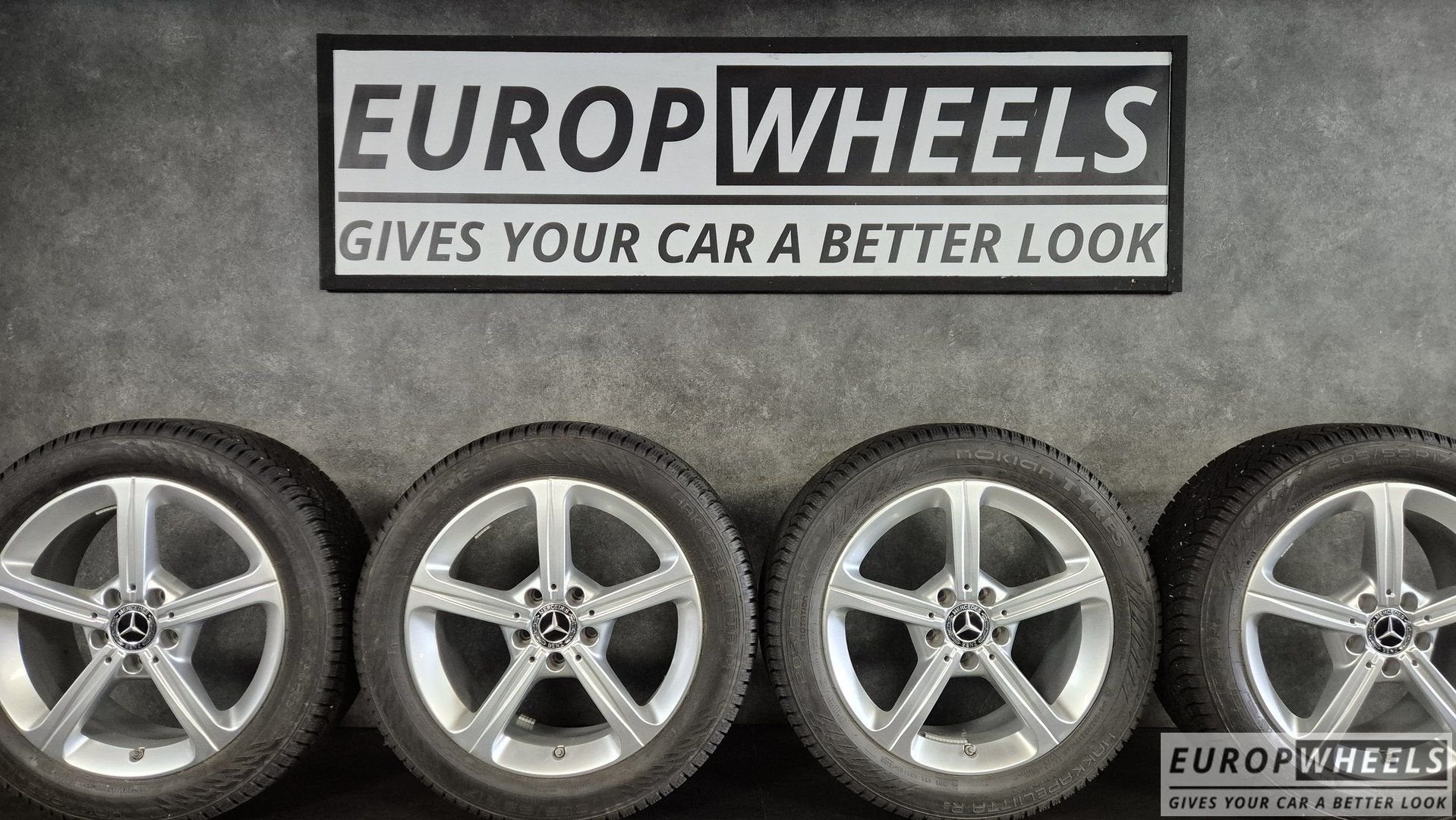 17 inch Mercedes W177 W247 C118 velgen winterbanden, Auto-onderdelen, Banden en Velgen, Gebruikt, -, -, Banden en Velgen
