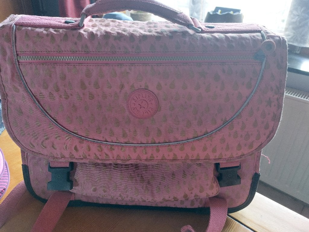cartable Kipling rose, 30 à 40 cm, Rose, Comme neuf, Enlèvement