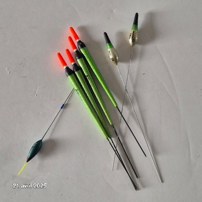 Lot de 7 flotteurs différents  pour la pêche aux coups, Envoi, Neuf, Flotteur ou Plomb