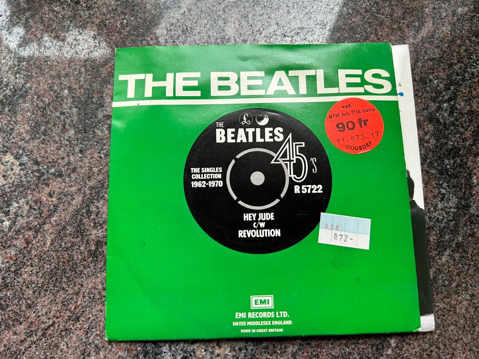 The Beatles - single collection, Enlèvement, Comme neuf, LP