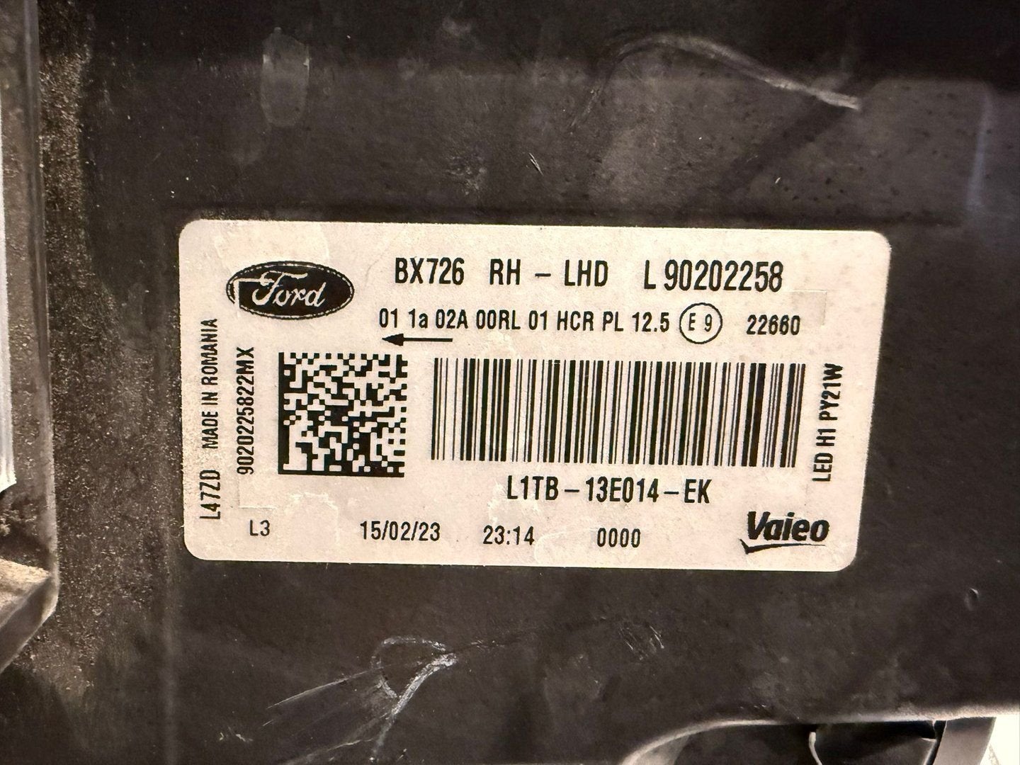 KOPLAMP FORD PUMA LED I90202258 BX726 RECHTS, -, 3 mois de garantie, -, -