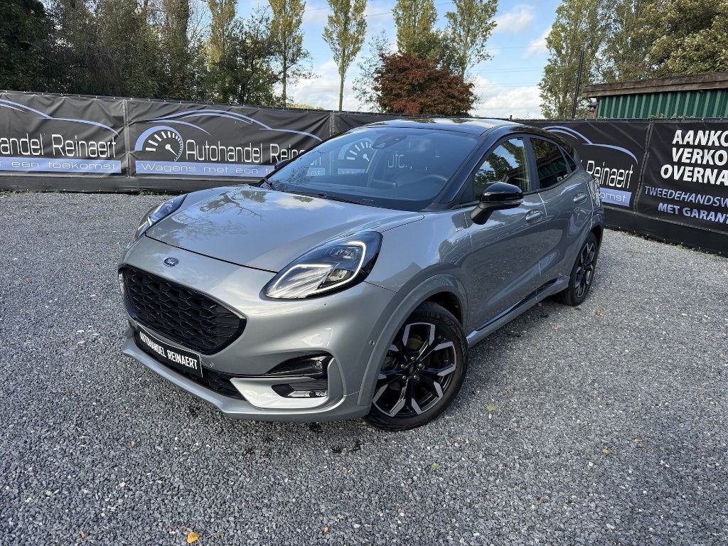 FORD PUMA ST-LINE 1.0i 125PK, 2020, 68.000KM, HYBRIDE, Autos, Cuir, Argent ou Gris, Achat, Puma