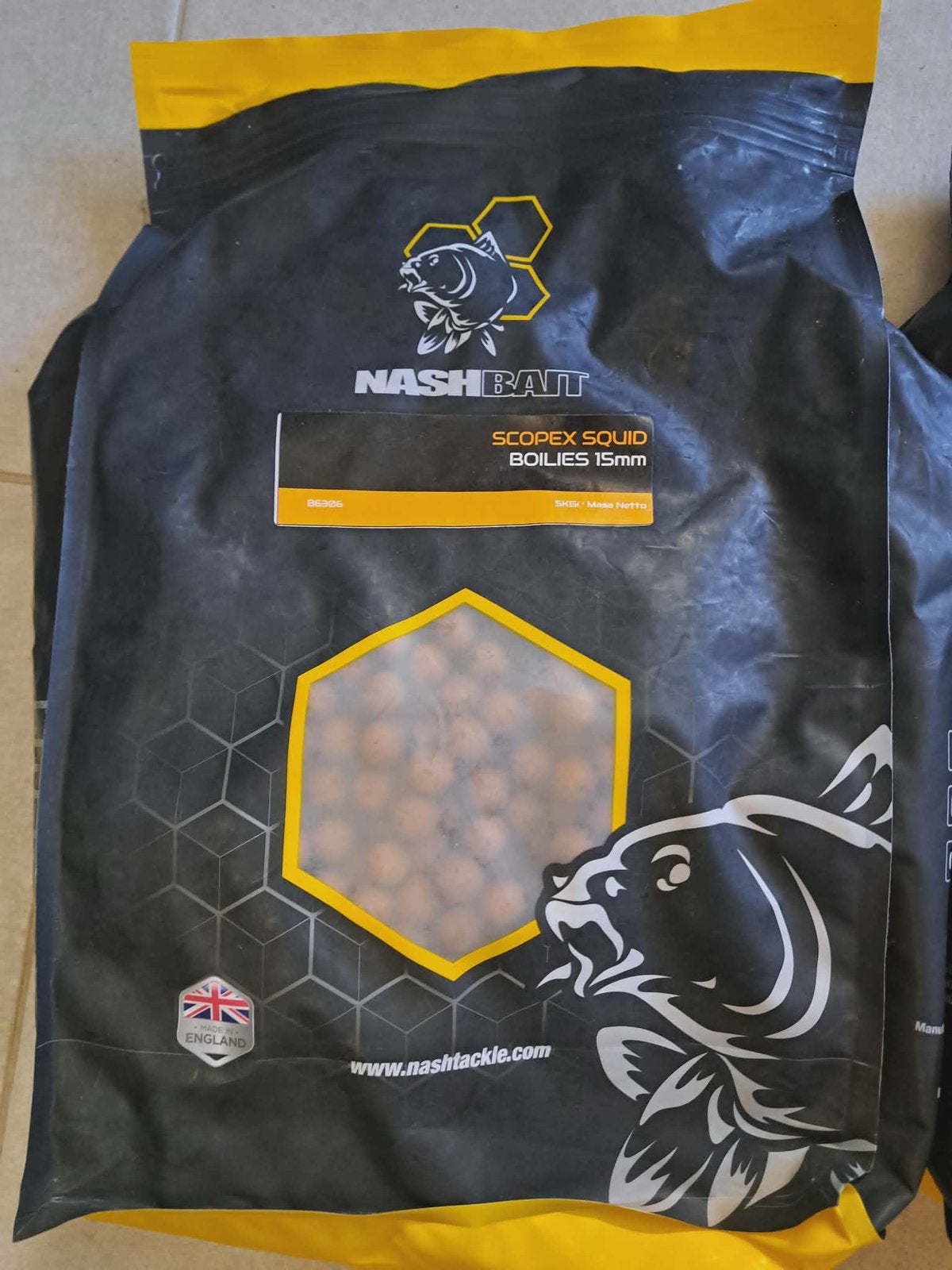 Bouillettes de calmar Nash Scopex 15 mm 5 kg, Enlèvement, Neuf