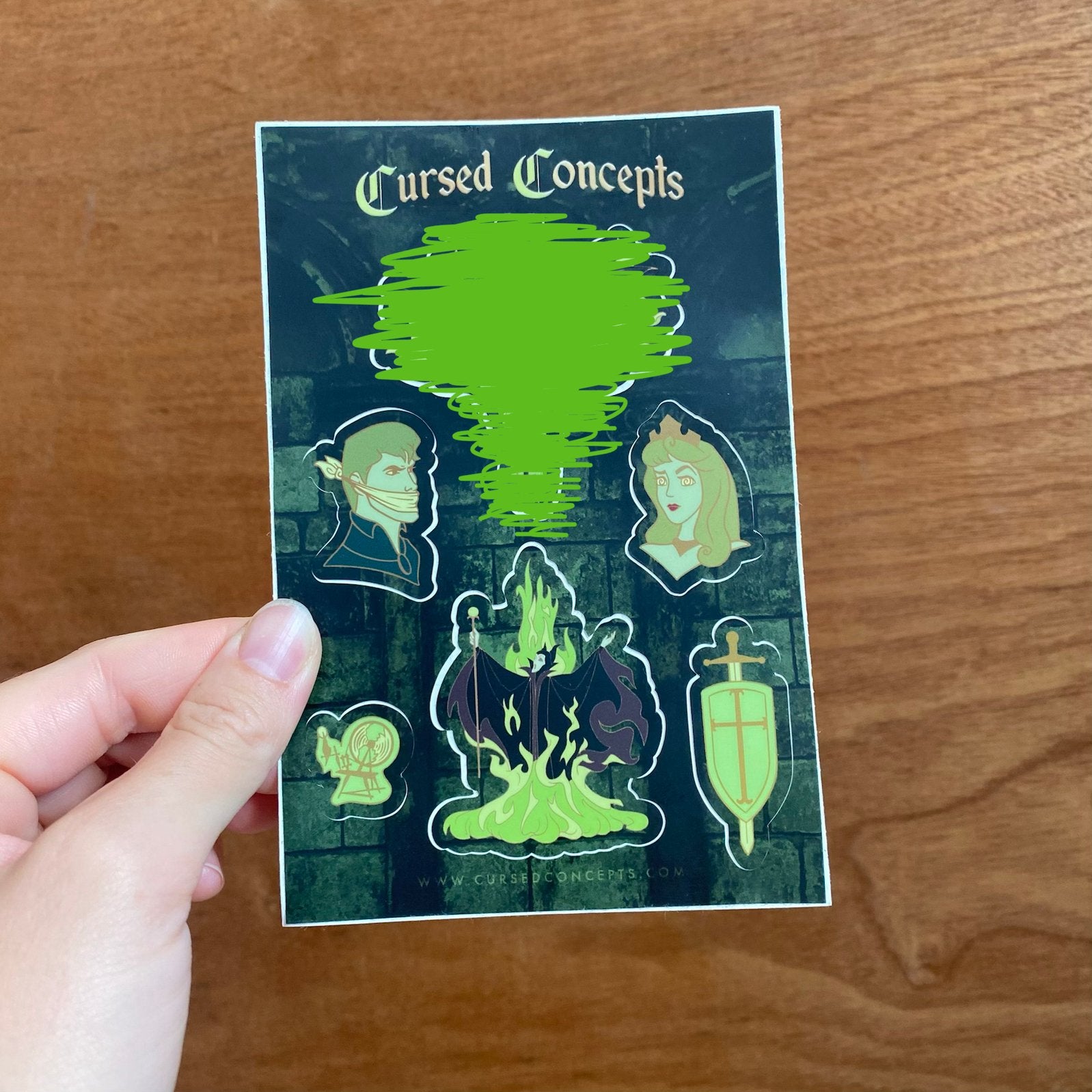 Disney Doornoorsje fantasy stickervel, Ophalen of Verzenden, Zo goed als nieuw, Strip of Tekenfilm