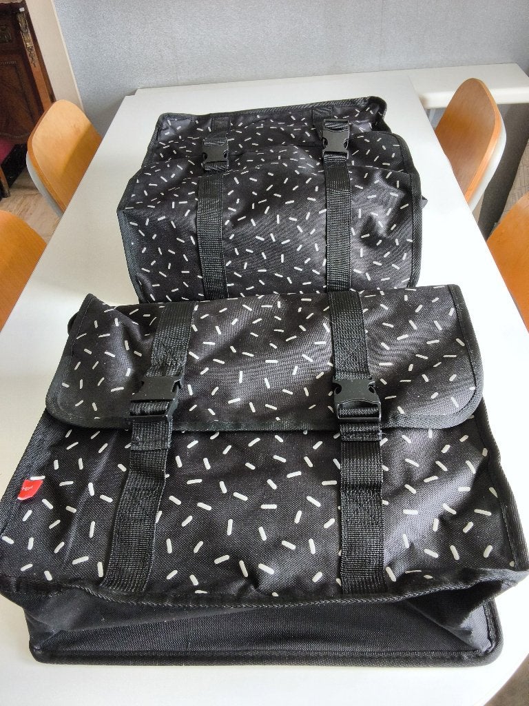 Double sacoche vélo de 40 litres HEMA / NEUF, Vélos & Vélomoteurs, Enlèvement ou Envoi, Neuf, HEMA