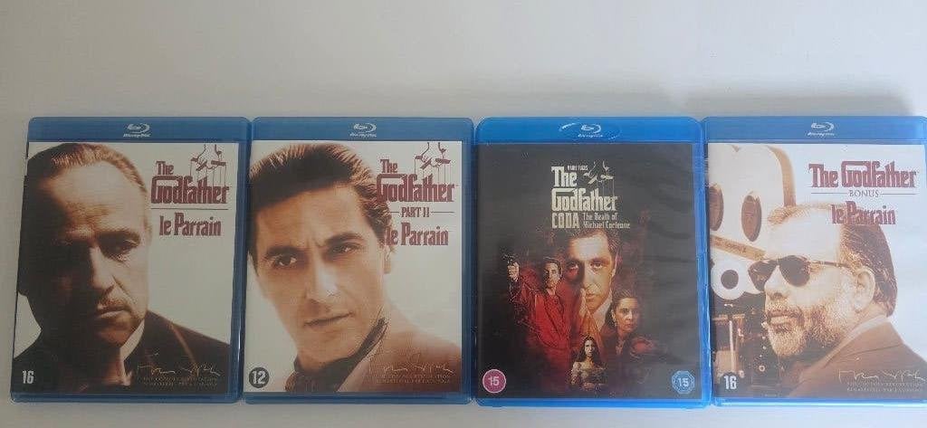 BR - The Godfather 1-3 + bonus (aparte doosjes), Ophalen of Verzenden, Zo goed als nieuw, Thrillers en Misdaad