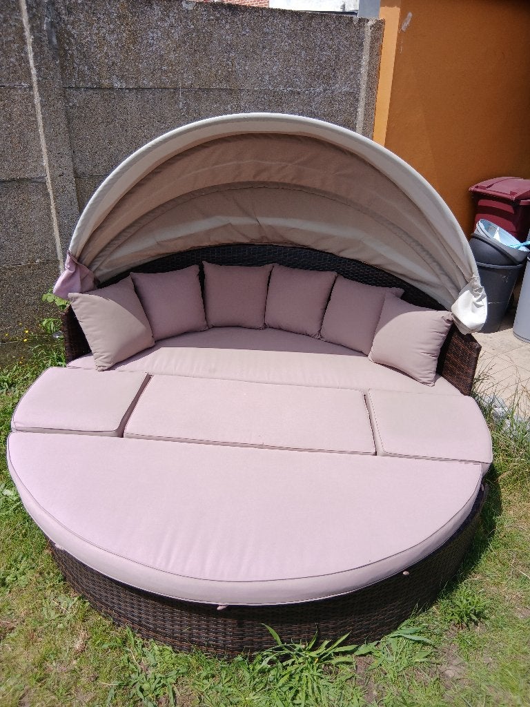 Lounge, Tuin en Terras, Ophalen, Kunststof, 6 zitplaatsen, Zo goed als nieuw