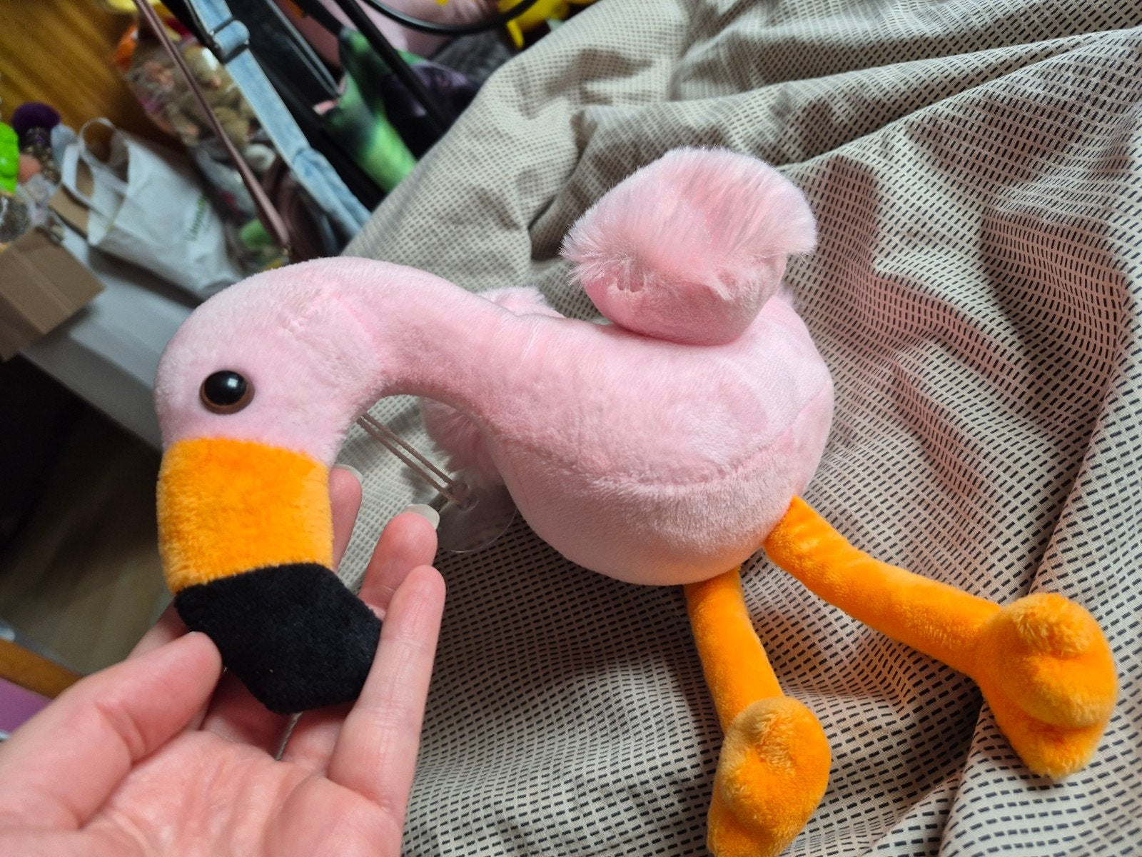 Flamingo knuffel goede staat, Kinderen en Baby's, Speelgoed | Knuffels en Pluche, Ophalen of Verzenden