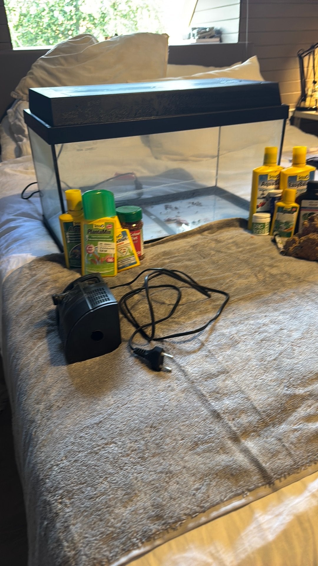 53 liter juwel aquarium met verwatmers en filter en steen, Dieren en Toebehoren, Ophalen, Decoratie, Zo goed als nieuw, Verwarming