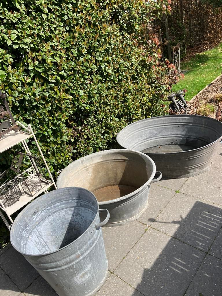Zinken kuipen - waterdicht, Ophalen, Gebruikt