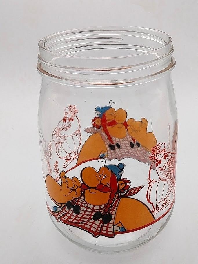 oude glazen pot ASTERIX en OBELIX, Verzamelen, Ophalen of Verzenden