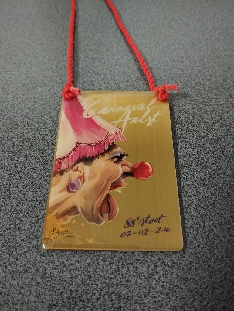 Carnaval medaille Aalst metaal 2016, Ophalen of Verzenden, Overige materialen