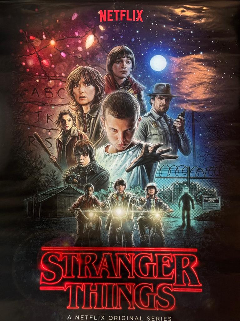 Grote filmposter STRANGER THINGS 92 x 62, Verzamelen, Ophalen, Zo goed als nieuw, Tv, Poster