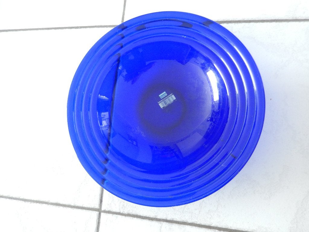 Grote blauwe schaal 36 cm ds, Huis en Inrichting, Woonaccessoires | Schalen en Manden, Ophalen of Verzenden, Zo goed als nieuw