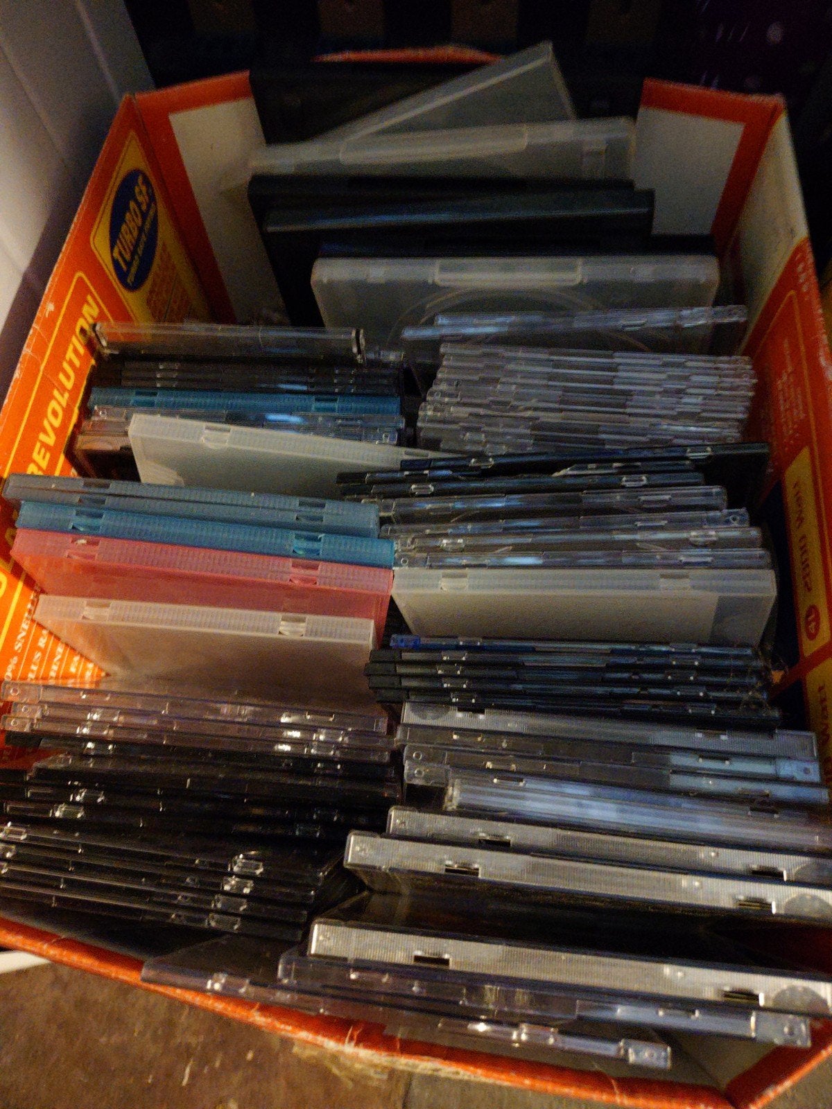 cd's doosjes, Ophalen, Gebruikt
