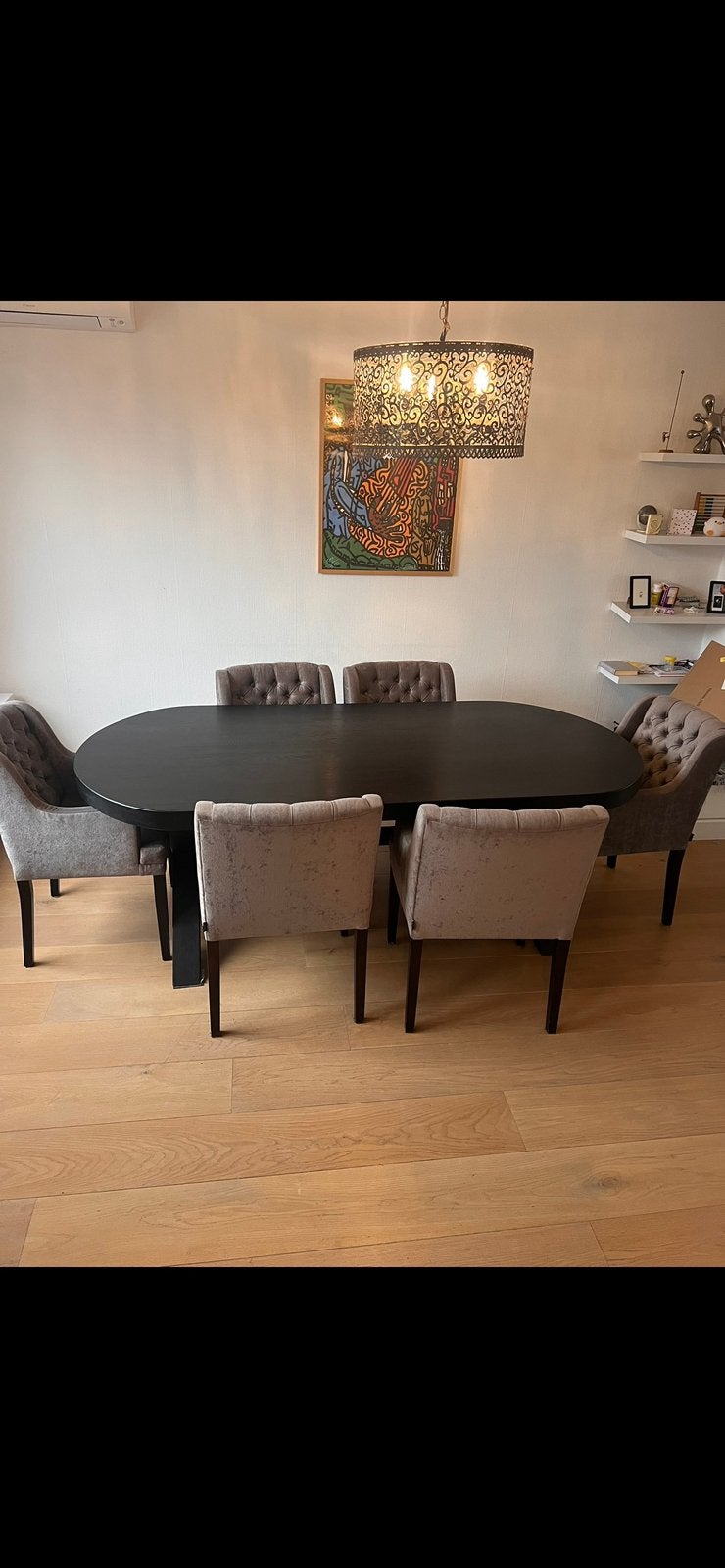 Grote eettafel massief hour, Huis en Inrichting, Ophalen, Zo goed als nieuw
