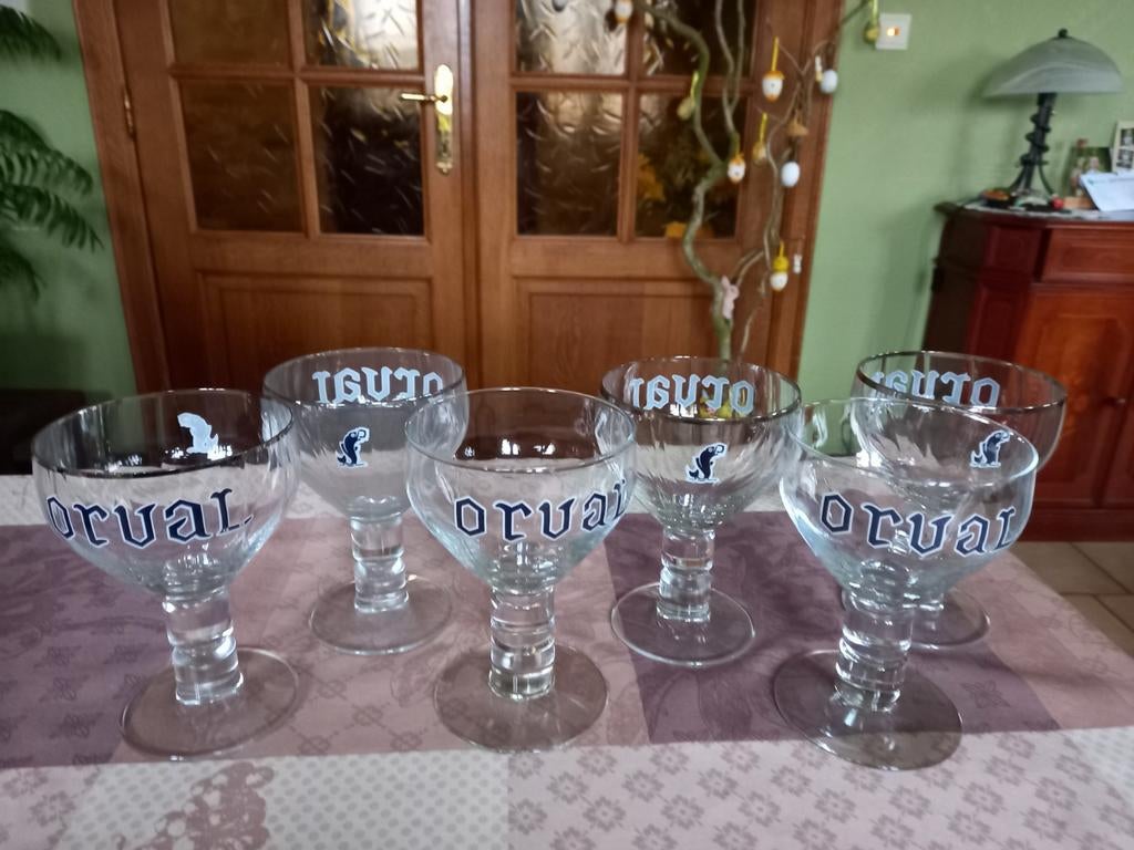 Orval glazen, Ophalen