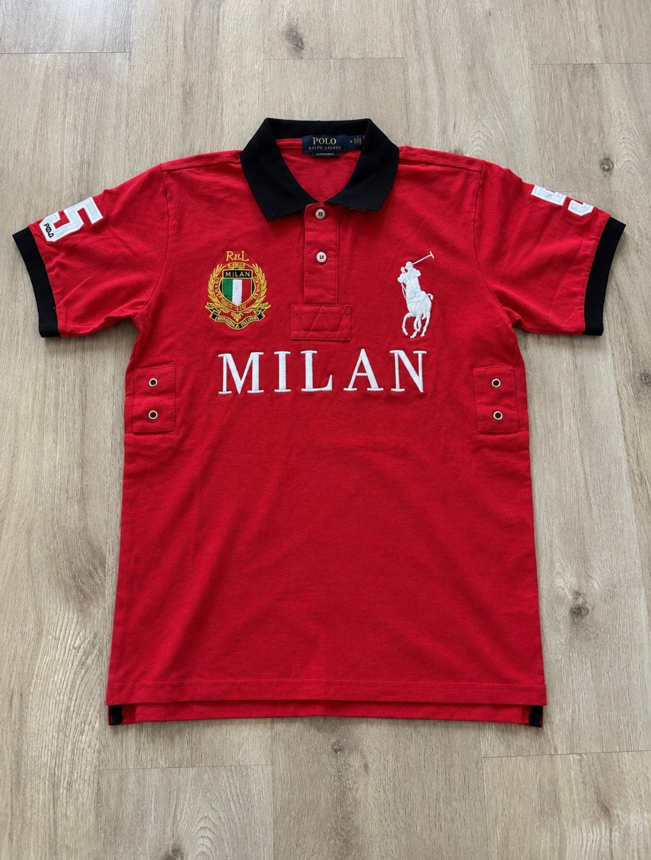 polo Ralph Lauren Chief Keef Style Milan rouge, Enlèvement ou Envoi, Comme neuf, Rouge
