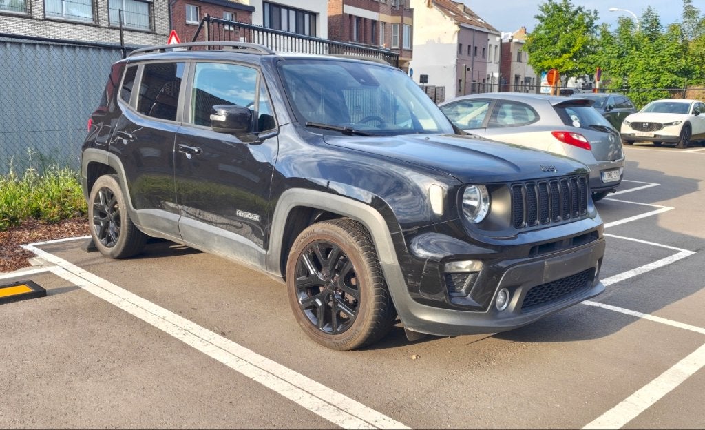 Jeep Renegade Benzine, Voorwielaandrijving, Stof, Zwart, 5 deurs