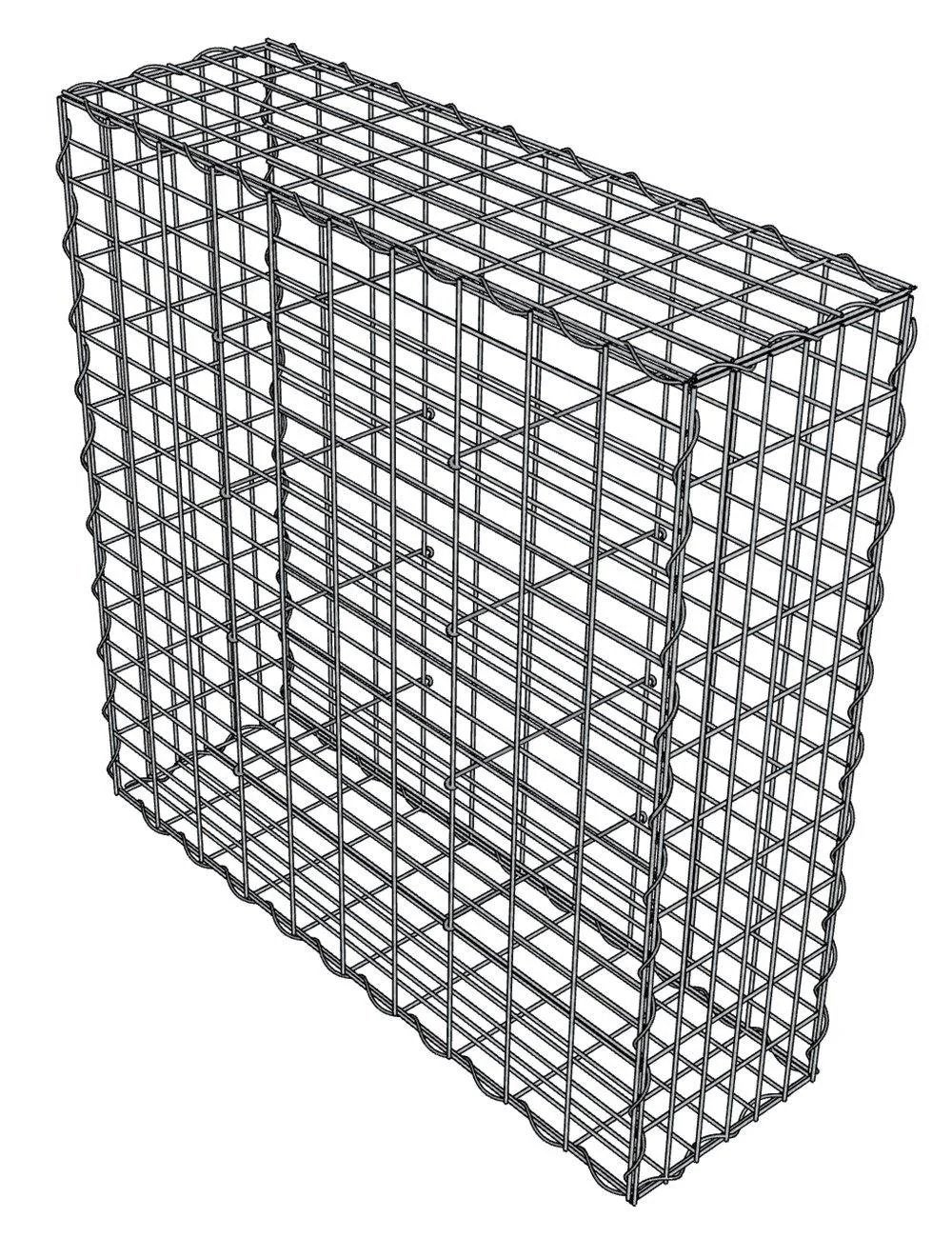 Gabion 100x30x100cm pour mur, muret ou cloture, Jardin & Terrasse, Clôtures de jardin, Comme neuf, Enlèvement