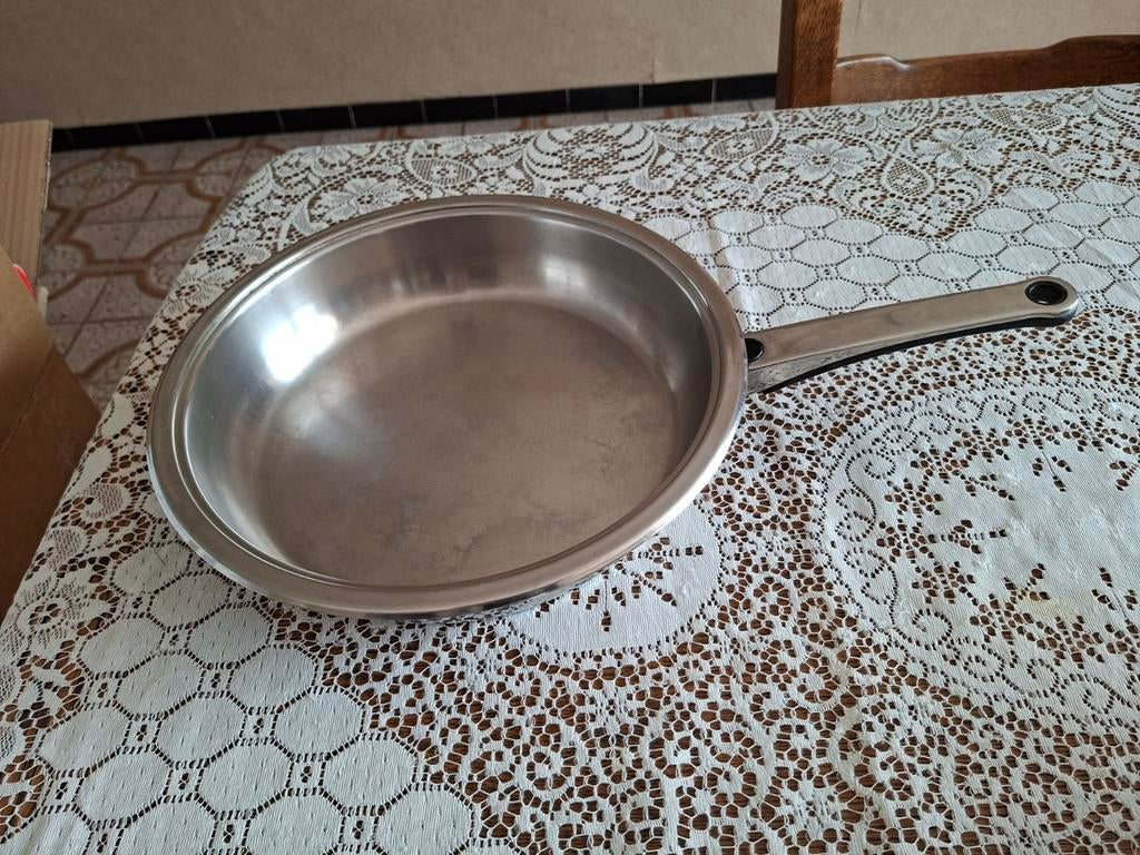 Braadpan/Koekenpan in inox 18/10, Ophalen, Inox
