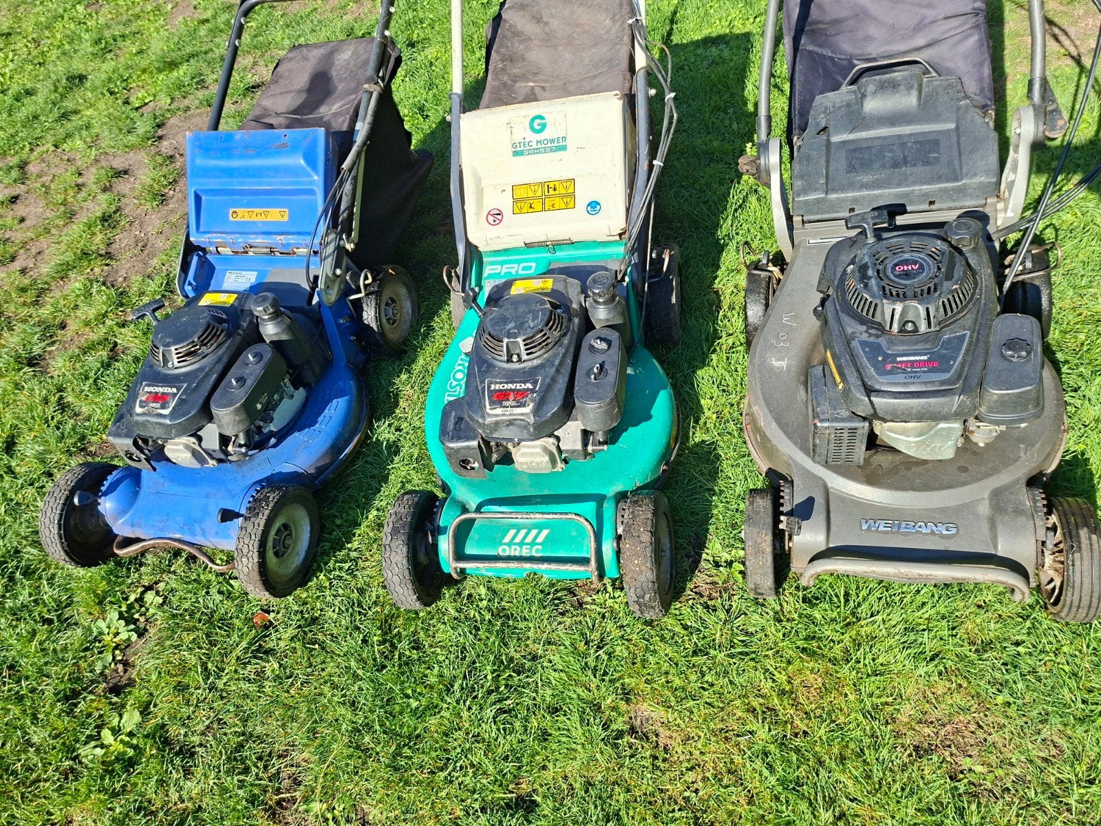3 Tendeuse professionnelle honda, Enlèvement