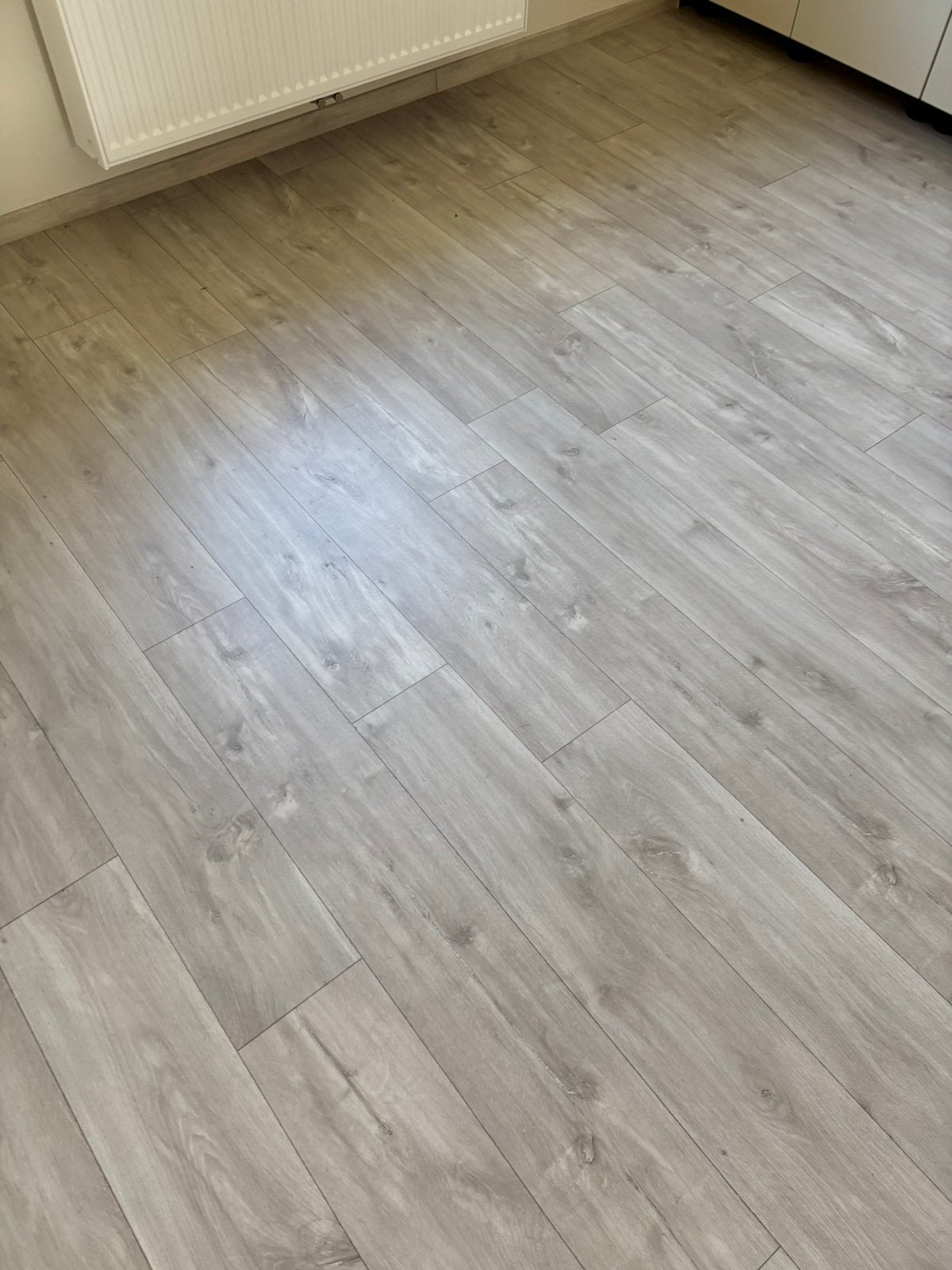 Complete Quick-Step laminaat  (ca. 40 m²) + plint ondervloer, Aggloméré, Gris, 25 à 50 m², Enlèvement
