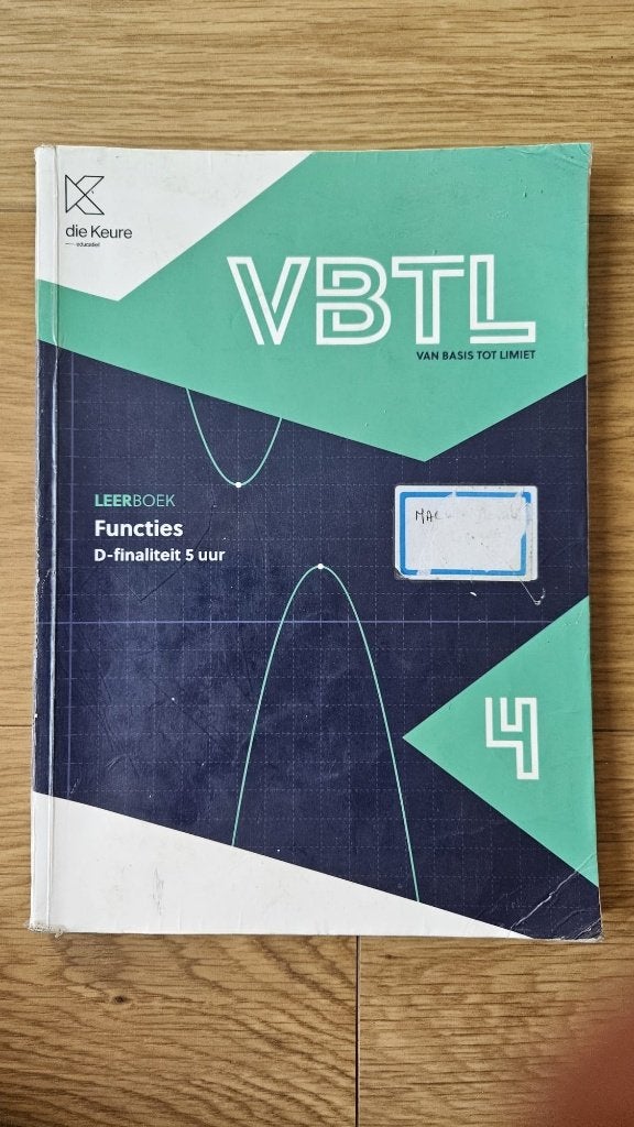 VBTL 4 functies, Ophalen of Verzenden, Gelezen, Wiskunde A