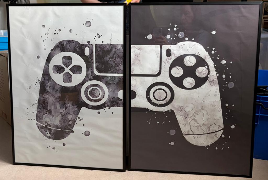 Manette Playstation en toile 50 x 70 cm, Enlèvement