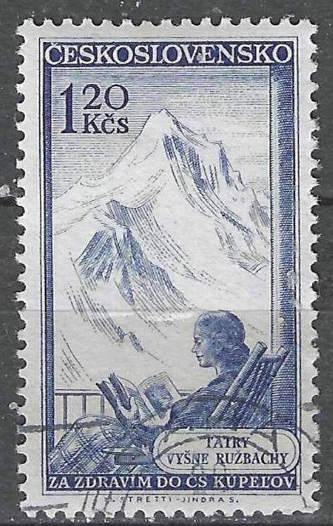 Tchécoslovaquie 1956 - Yvert 851 - Vysne Ruzbachy (ST), Envoi, Affranchi