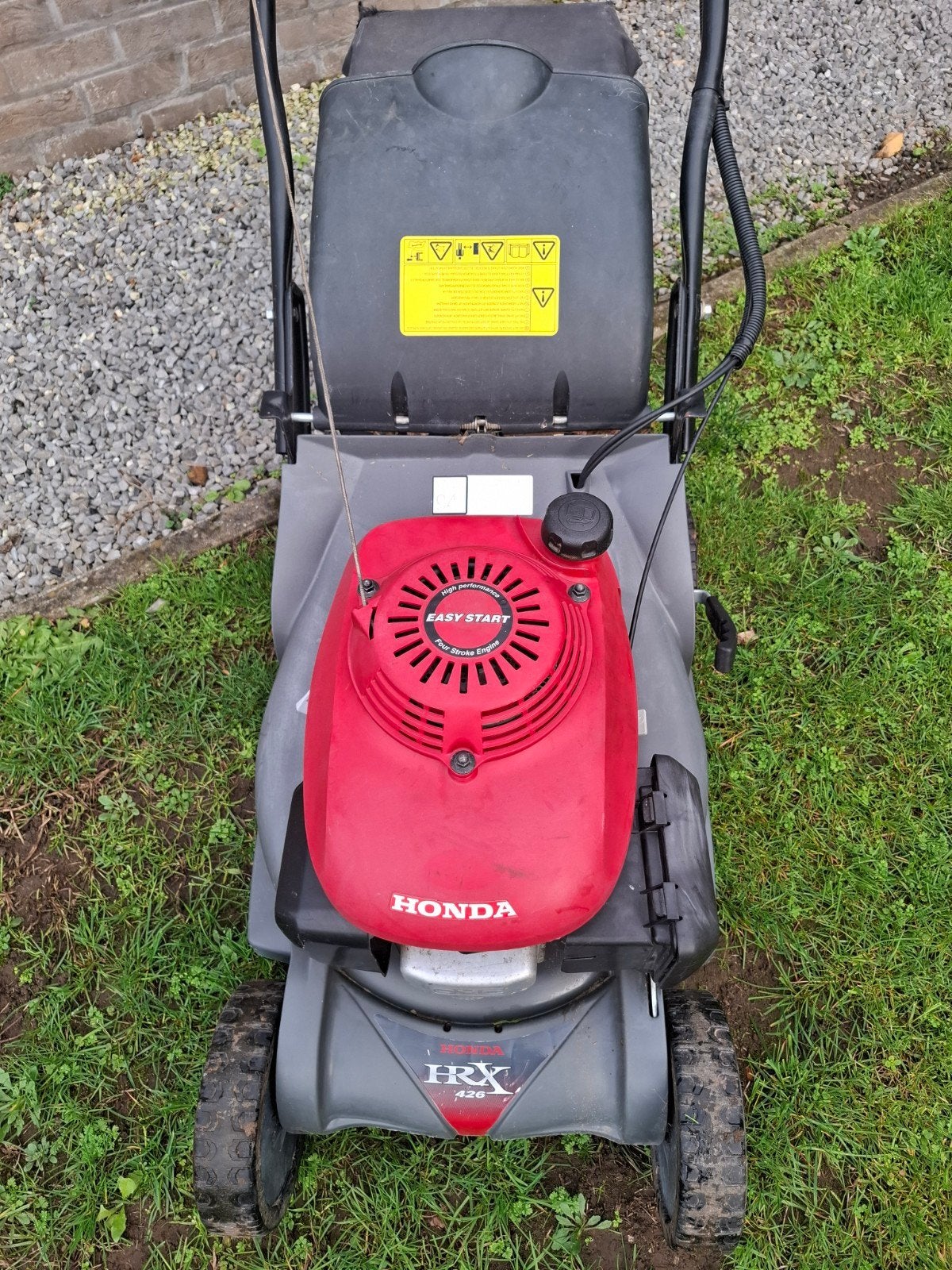 honda hrx426 benzine grasmaaier zelftrekker in goede staat, Tuin en Terras, Ophalen