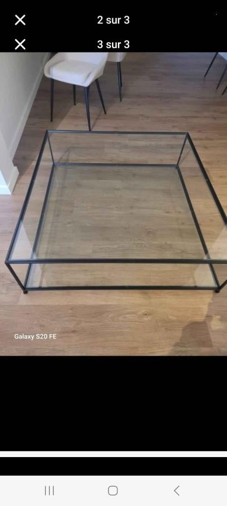 Nieuwe salontafel!, Huis en Inrichting, Tafels | Salontafels, Ophalen, Vierkant, Nieuw, Glas