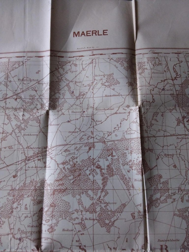 Carte militaire allemande WW2 MAERLE, Enlèvement ou Envoi, Armée de terre, Autres types