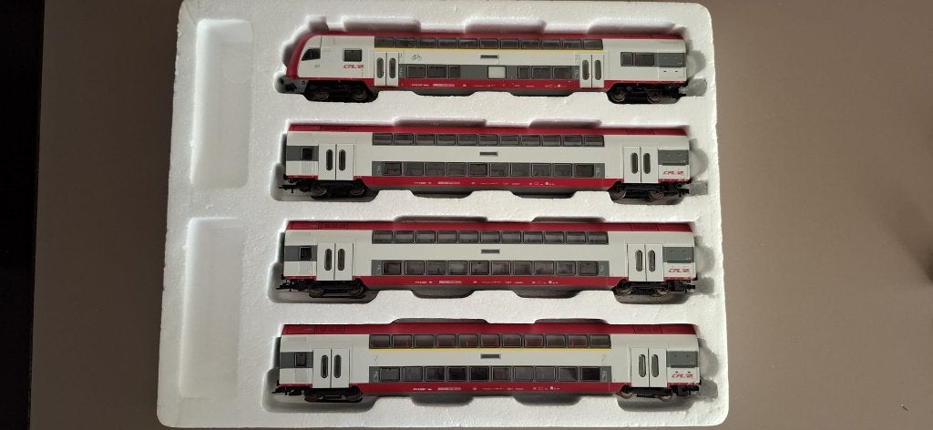 HO-CFL Set 4 auto's 2N Hobbytrade 73063, Overige merken, Wisselstroom, Wagon, Ophalen of Verzenden
